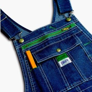 Liberty Blue Denim Overalls Medium